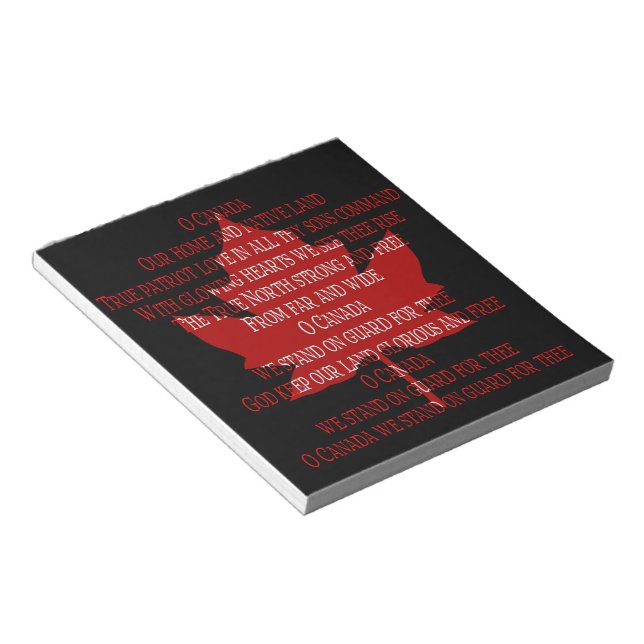 Bloco De Notas Canadá Anhim Souvenir Notepad Canada Gifts (Inclinado)