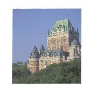 Bloco De Notas Canadá, cidade de Quebec.  Chateau Frontenac.