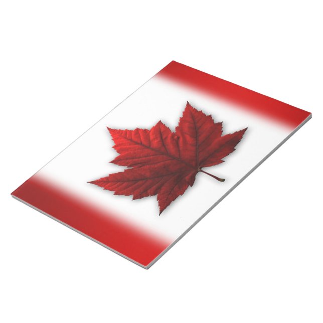Bloco De Notas Canadá Flag Souvenir Notepad Canada Gifts (Inclinado)