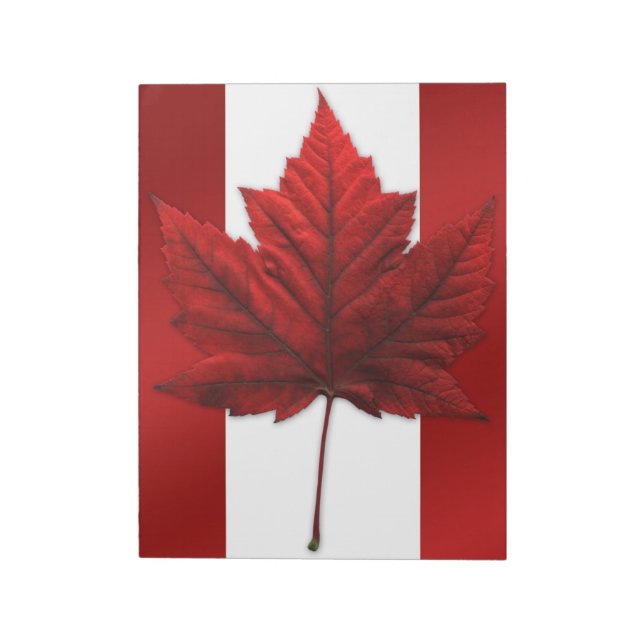 Bloco De Notas Canadá Flag Souvenir Notepad Canada Gifts (Invertido)