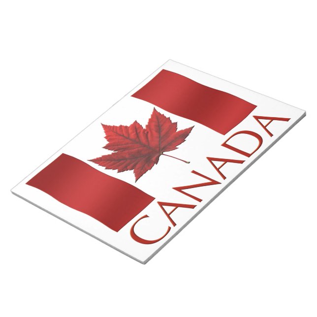 Bloco De Notas Canadá Flag Souvenir Notepad Canada Gifts (Inclinado)