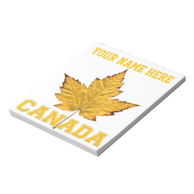 Bloco De Notas Canadá Maple Leaf Souvenir Canada Varsity Notepad (Invertido)