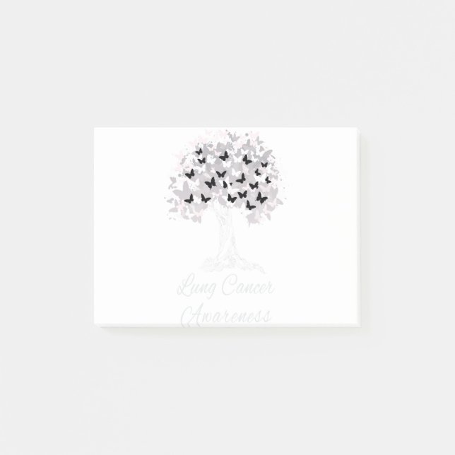 Bloco De Notas Cancer pulmonar com conhecimento do Warrior Tree H (Frente)