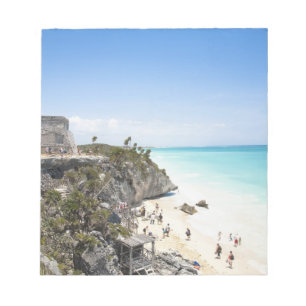 Bloco De Notas Cancun, Quintana Roo, México - Ruínas em uma colin