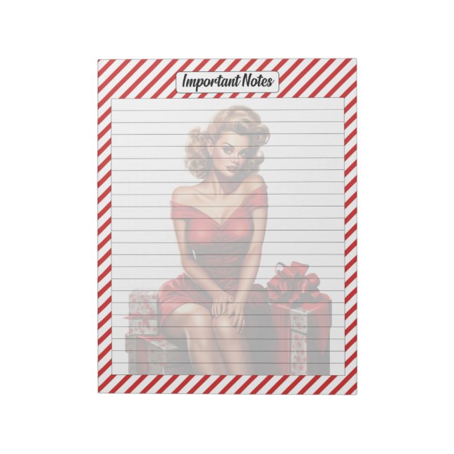 Bloco De Notas Candy Cane Christmas (Invertido)