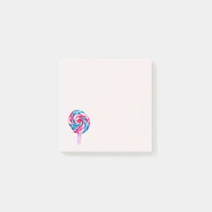 Bloco De Notas Candy lollipop aquarela doce arte