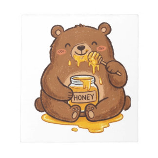 Bloco De Notas Caneca de Café do Urso de Pelúcia Lápis de Cor Fof