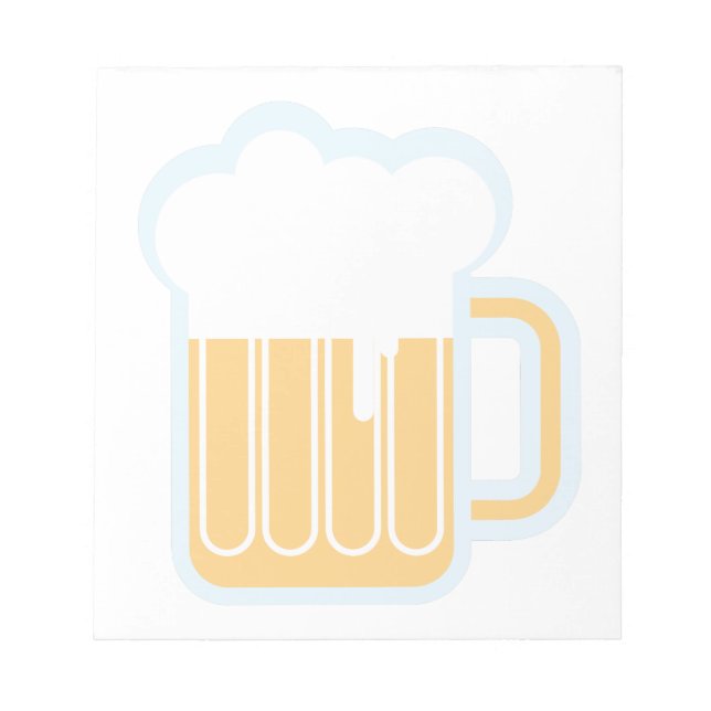 Bloco De Notas Caneca de Cerveja (Frente)
