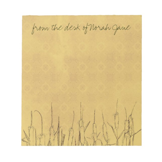 Bloco De Notas Caneta e desenho de tinta personalizados (Frente)