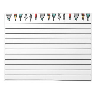 Bloco De Notas Canetas & Lápis