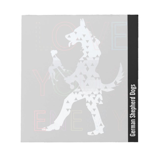 Bloco De Notas Caninos german shepherd (Frente)