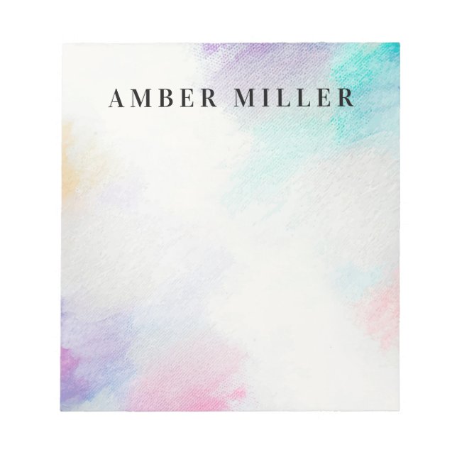 Bloco De Notas Canvas pintada (Frente)