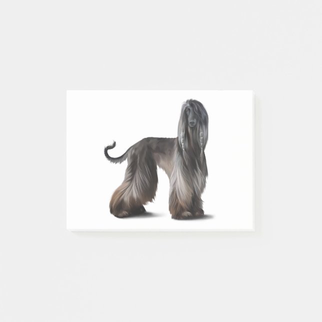 Bloco De Notas Cão Afegão (Frente)