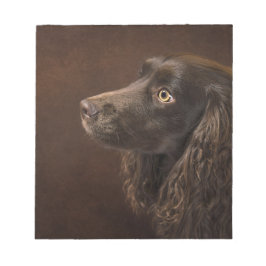Bloco De Notas Cão De Cabelo Castanho