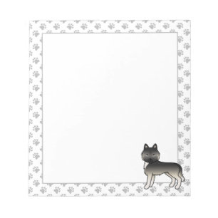 Bloco De Notas Cão-de-Cartoon Gouti Siberian Husky Cute