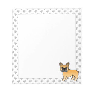 Bloco De Notas Cão-de-Cartum Francês Cachorro