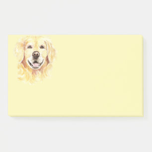 Bloco De Notas Cão de Retriever ouro Pet Aquarela animal