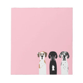 Bloco De Notas Cão Dogue Alemão