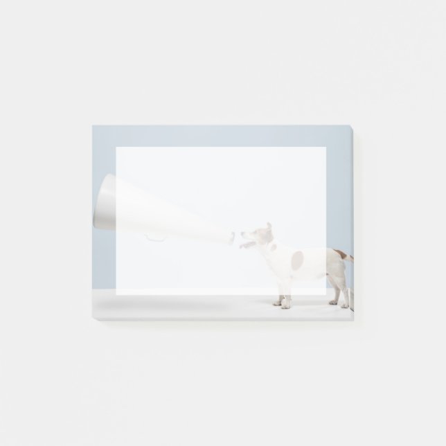 Bloco De Notas Cão falador das imagens | de Getty (Frente)