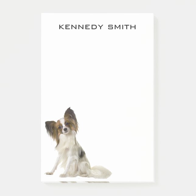 Bloco De Notas Cão Papillon (Frente)