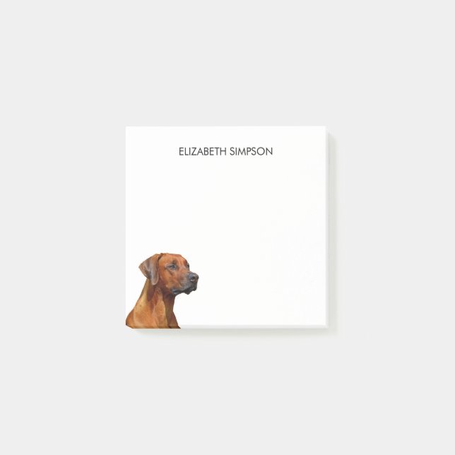 Bloco De Notas Cão Ridgeback (Frente)