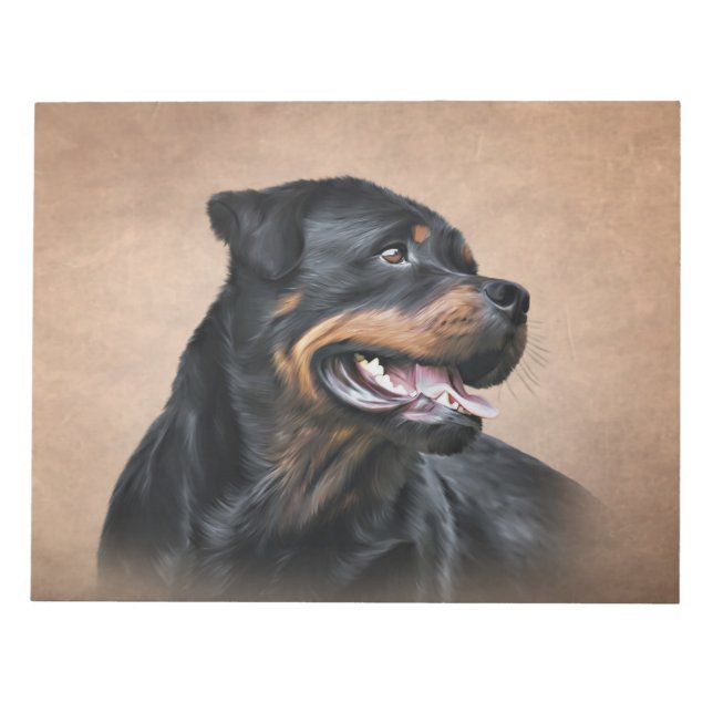Bloco De Notas cão rottweiler (Frente)