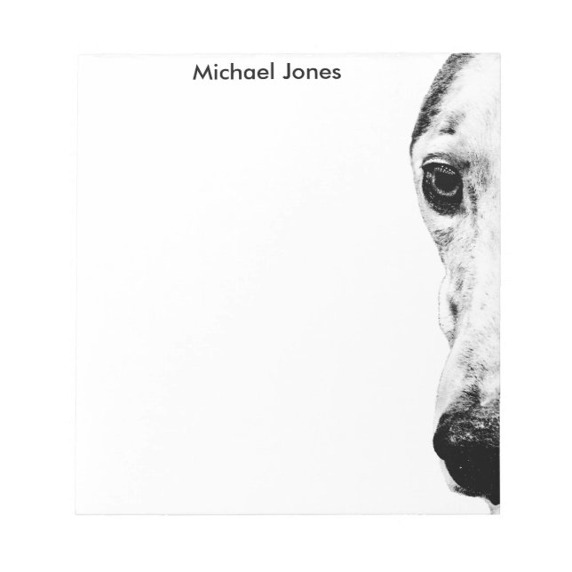 Bloco De Notas Cão Whippet (Frente)