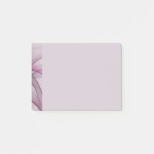 Bloco De Notas Caos Moderno Elegante Arte Fractal Abstrata Rosa