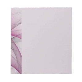 Bloco De Notas Caos Moderno Elegante Arte Fractal Abstrata Rosa