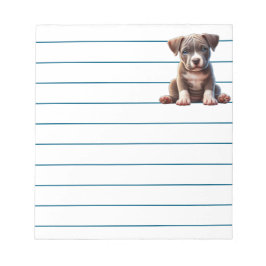 Bloco De Notas Cãozinho Com Olhos Azuis Sentados E Parecendo Inoc