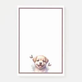 Bloco De Notas Cãozinho e Borboletas