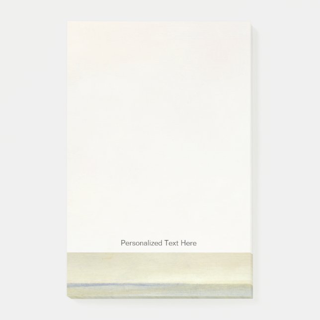 Bloco De Notas Capa de mar com Sunset Laranja Tranquilo (Frente)