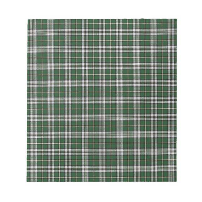 Bloco De Notas Capa verde Breton tartan (Frente)