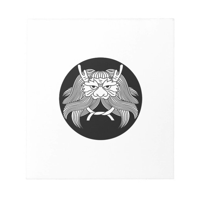 Bloco De Notas Capacete demônio (Frente)