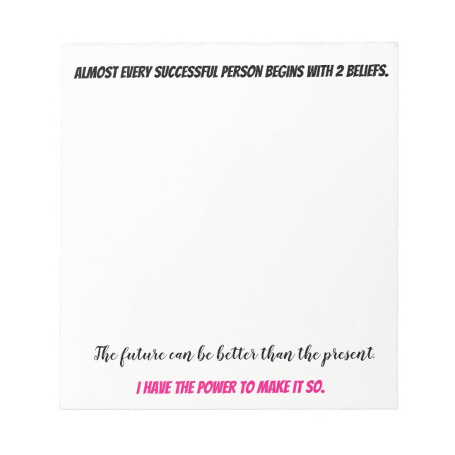 Bloco De Notas Capacitação de Pensamentos (Frente)