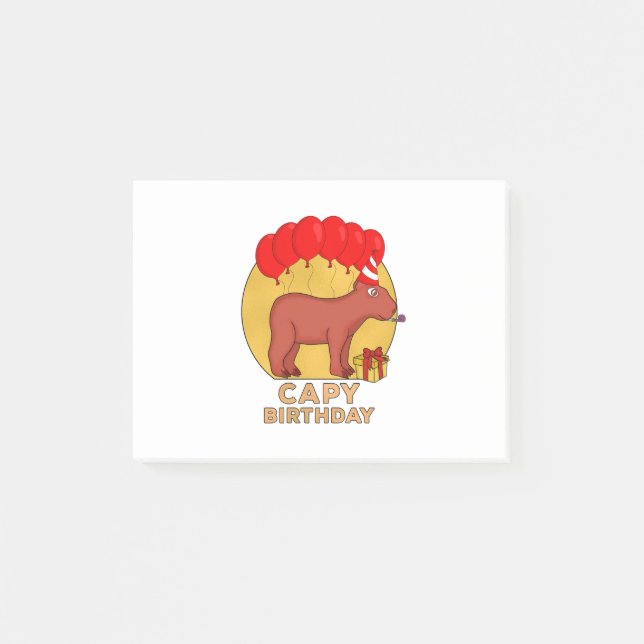 Bloco De Notas Capy Birthday (Frente)