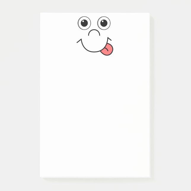 Bloco De Notas Cara dos desenhos animados (Frente)