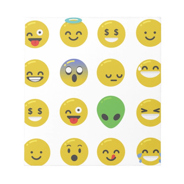 Bloco De Notas Cara feliz Emoji (Frente)