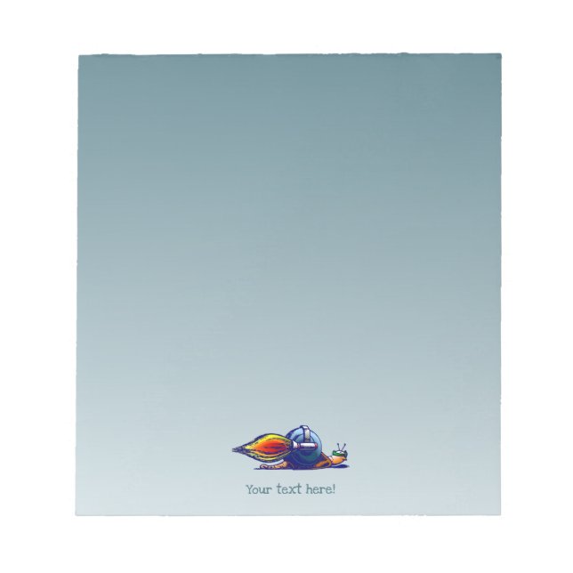 Bloco De Notas Caracol Foguete (Frente)