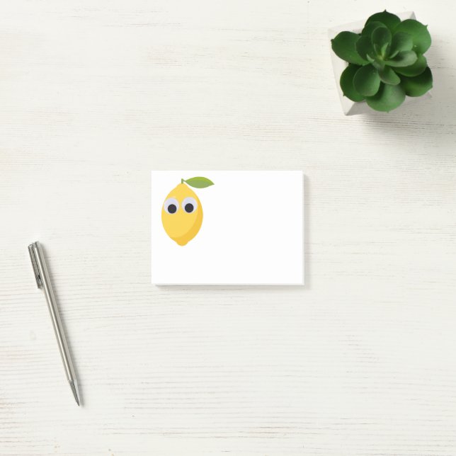 Bloco De Notas Caractere Limão Bonito com Olhos Googados (Escritótio)