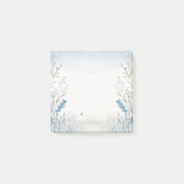 Bloco De Notas Caráter Aquarela Azul-Posto-Ti Folha