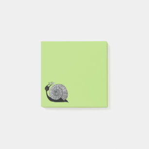 Bloco De Notas Caráter bonito do caracol dos desenhos animados