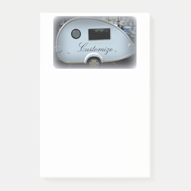 Bloco De Notas Caravana aerodinâmica do cigano do reboque da (Frente)