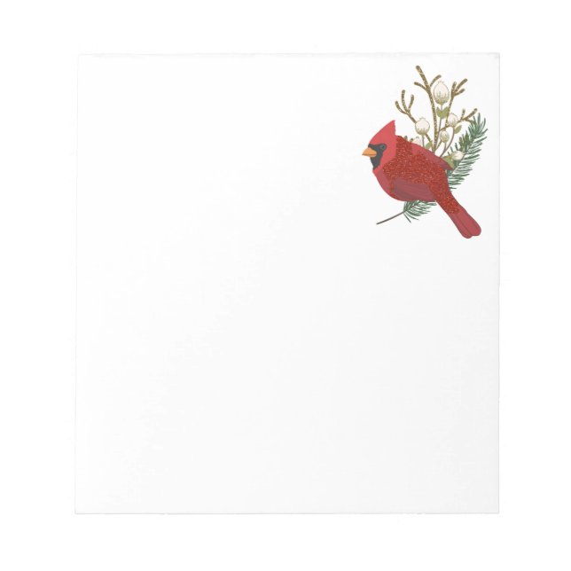 Bloco De Notas Cardeal Vermelho (Frente)