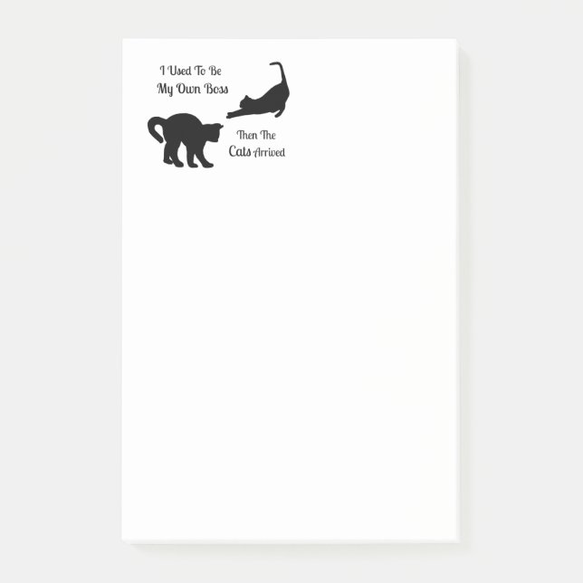 Bloco De Notas Cargo--Notas do chefe do gato (Frente)