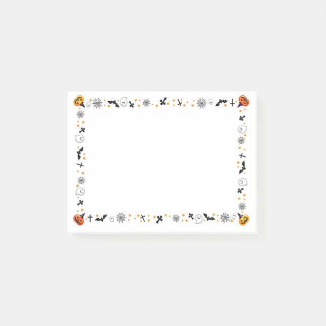 Bloco De Notas Cargo--Notas do Dia das Bruxas (Frente)