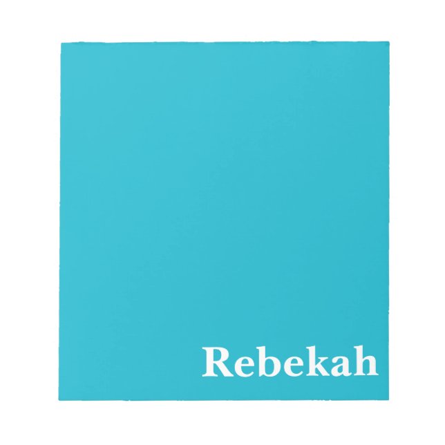 Bloco De Notas Caribe Azul Personalizável (Frente)