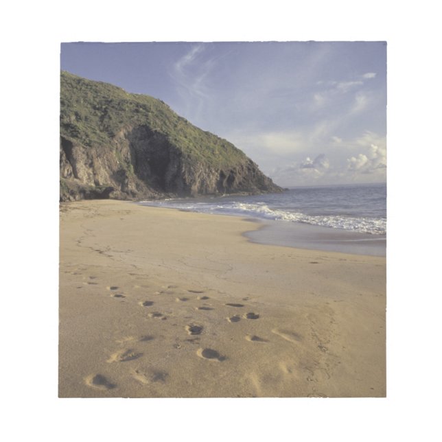 Bloco De Notas Caribe, St. Kitts. Pegadas no Atlântico (Frente)