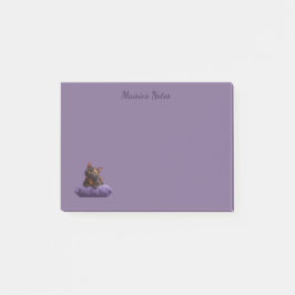 Bloco De Notas Caricatura Tortoisesinferno Kitten em Púrpura