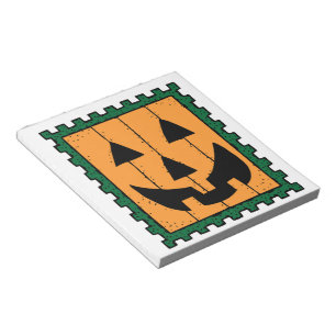 BLOCO DE NOTAS CARIMBO HALLOWEEN PUMPKIN